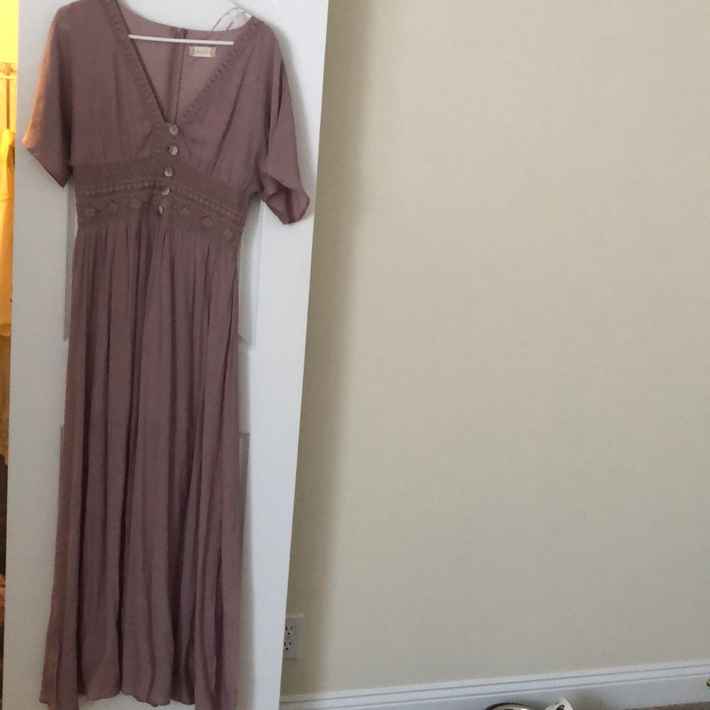 Mauve maxi dress